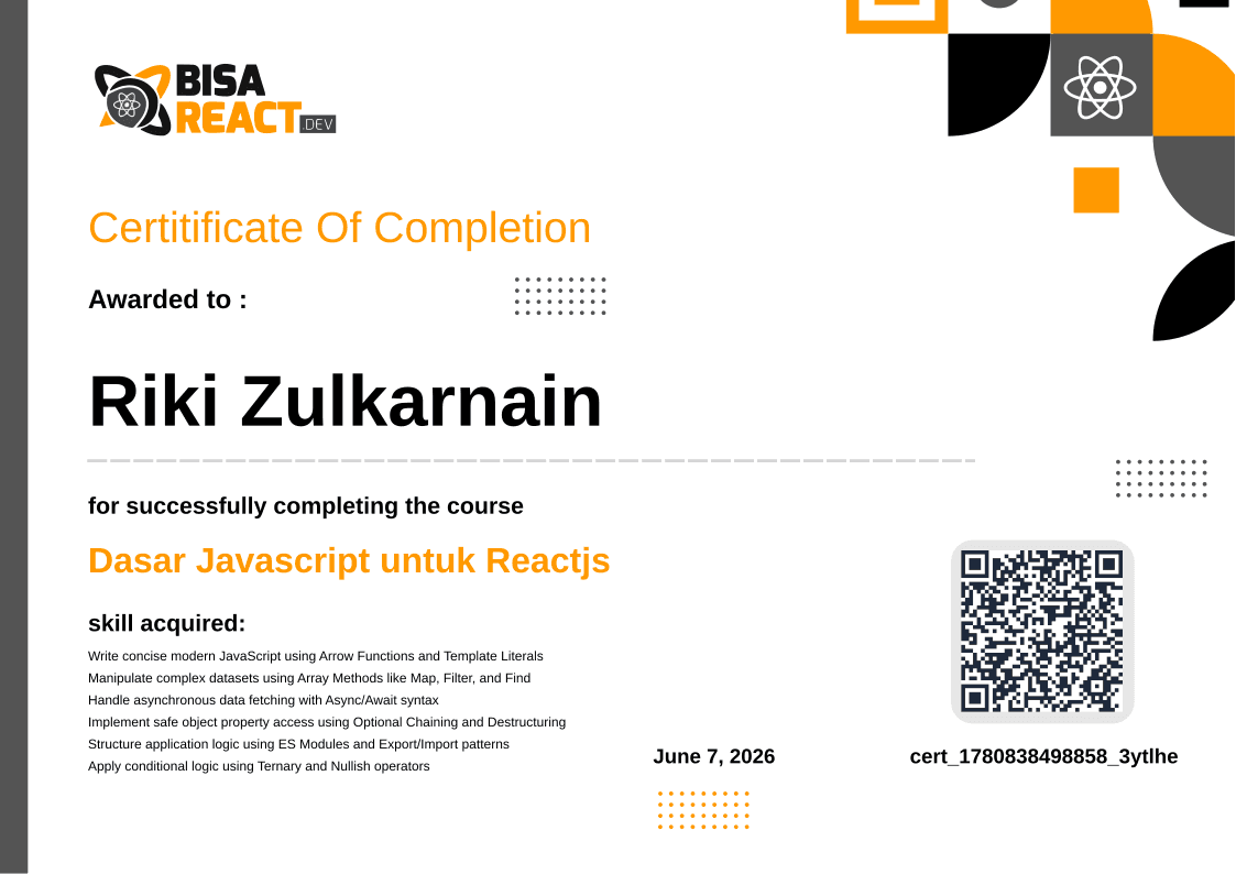 Dasar JavaScript untuk ReactJS