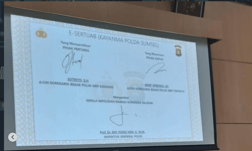 E-Sertijab — Online Signature